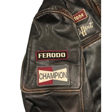 Warson Motors - Jo Siffert Herren Classic Driver Jacket, brown rub off 