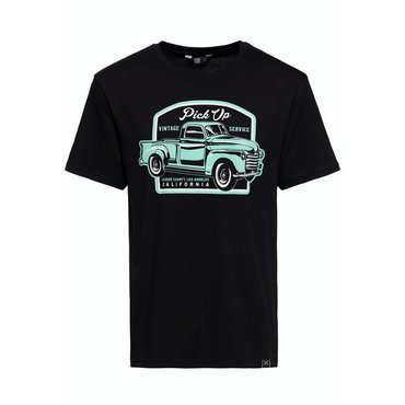 King Kerosin - Herren T-Shirt PICK UP, schwarz 