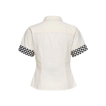 Queen Kerosin - Damen Bluse 'Super Modified', offwhite 