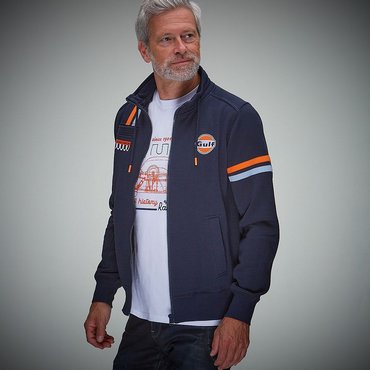 Grandprix Originals - Gulf Hybrid Zip Jacket, navy blue 