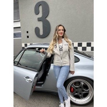 Warson Motors - Damen Lederjacke Gran Turismo, off white 
