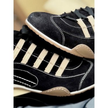 Grandprix Originals - GPO LADY RACING SNEAKER Black-Gold, Gr. 40 