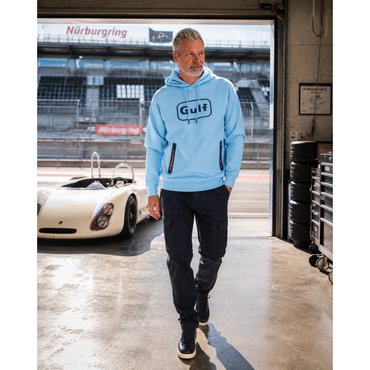 GULF Racing - Gulf Stretch Hoody, light blue 