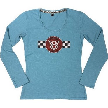 Warson Motors - langärmeliges Damen T-Shirt V8 