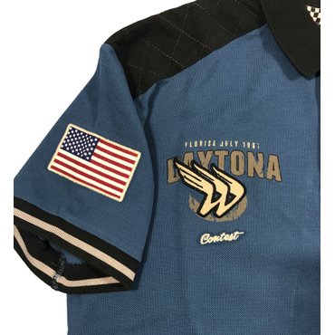 Warson Motors - Herren Polo-Shirt Daytona 64, blue 