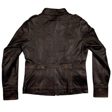 Warson Motors - Damen Lederjacke Spitfire, Brown Rub Off 