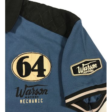 Warson Motors - Herren Polo-Shirt Daytona 64, blue 