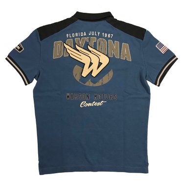 Warson Motors - Herren Polo-Shirt Daytona 64, blue 