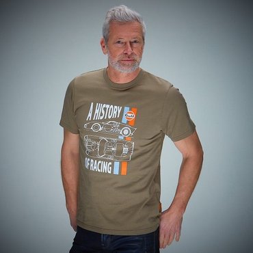GULF Racing - Herren T-Shirt History, olive 