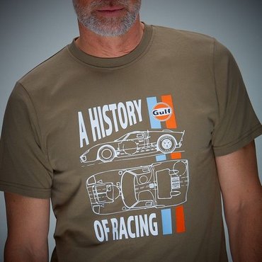 GULF Racing - Herren T-Shirt History, olive 
