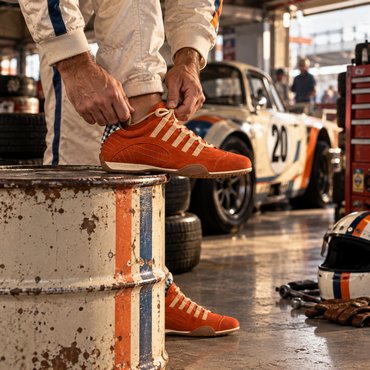 Grandprix Originals - GPO RACING SNEAKER, VINTAGE ORANGE 