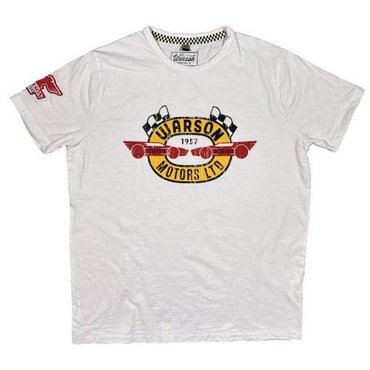 Warson Motors - Herren T-Shirt Nascar, white 